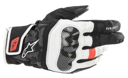 Alpinestars SMX Z Drystar Motorhandschoenen, Zwart-Wit-Rood-Fluor (1 van 1)