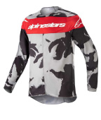 YOUTH RACER TACTICAL JERSEY - Grijs-Rood
