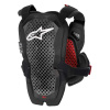 A-1 PRO CHEST PROTECTOR - Zwart-Rood