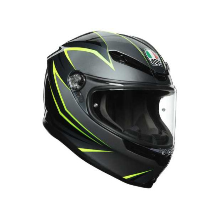 AGV K6  ECE MULTI MPLK FLASH, Zwart-Groen-Antraciet (1 van 7)