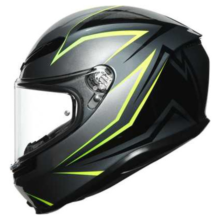 AGV K6  ECE MULTI MPLK FLASH, Zwart-Groen-Antraciet (4 van 7)