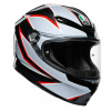 AGV K6  ECE MULTI MPLK FLASH, Zwart-Grijs-Rood (Afbeelding 1 van 5)