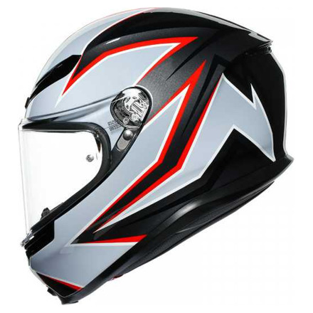 AGV K6  ECE MULTI MPLK FLASH, Zwart-Grijs-Rood (2 van 3)