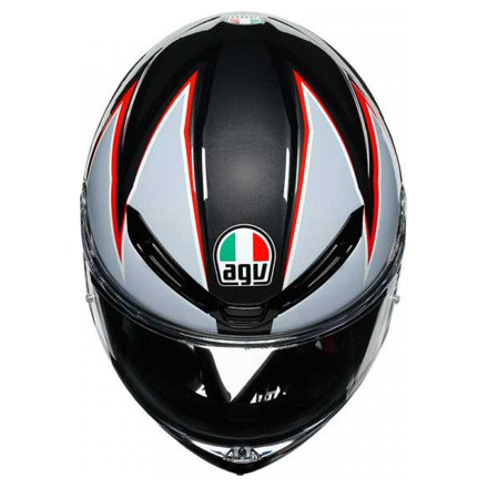 AGV K6  ECE MULTI MPLK FLASH, Zwart-Grijs-Rood (5 van 5)