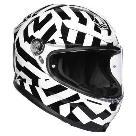 AGV K6  ECE MULT MPLK SECRET, Zwart-Wit (1 van 6)