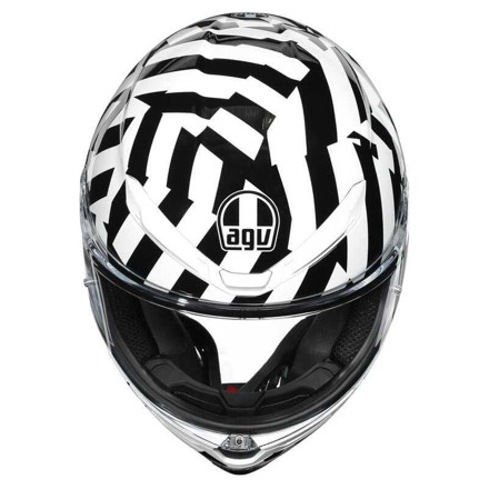 AGV K6  ECE MULT MPLK SECRET, Zwart-Wit (6 van 6)