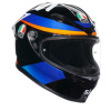 AGV K6 S  E2206 MPLK MARINI SKY RACING TEAM 2021, Zwart-Oranje-Blauw (Afbeelding 1 van 6)