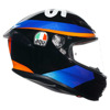 AGV K6 S  E2206 MPLK MARINI SKY RACING TEAM 2021, Zwart-Oranje-Blauw (Afbeelding 2 van 6)