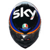 AGV K6 S  E2206 MPLK MARINI SKY RACING TEAM 2021, Zwart-Oranje-Blauw (Afbeelding 5 van 6)