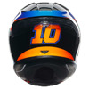 AGV K6 S  E2206 MPLK MARINI SKY RACING TEAM 2021, Zwart-Oranje-Blauw (Afbeelding 6 van 6)