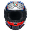 AGV K6 S  E2206 MPLK SLASHCUT, Zwart-Blauw-Rood (Afbeelding 2 van 7)