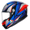 AGV K6 S  E2206 MPLK SLASHCUT, Zwart-Blauw-Rood (Afbeelding 4 van 7)