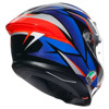 AGV K6 S  E2206 MPLK SLASHCUT, Zwart-Blauw-Rood (Afbeelding 6 van 7)