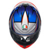 AGV K6 S  E2206 MPLK SLASHCUT, Zwart-Blauw-Rood (Afbeelding 7 van 7)