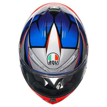 AGV K6 S  E2206 MPLK SLASHCUT, Zwart-Blauw-Rood (7 van 7)