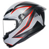 AGV K6 S  E2206 MPLK FLASH, Zwart-Grijs-Rood (Afbeelding 4 van 7)