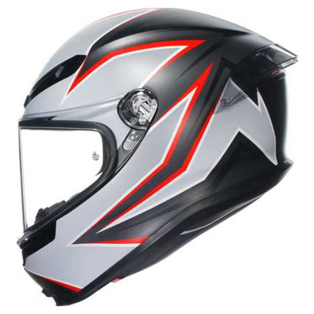 AGV K6 S  E2206 MPLK FLASH, Zwart-Grijs-Rood (4 van 7)