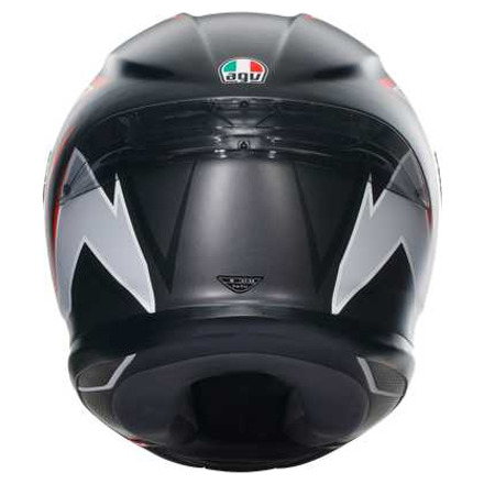 AGV K6 S  E2206 MPLK FLASH, Zwart-Grijs-Rood (5 van 7)