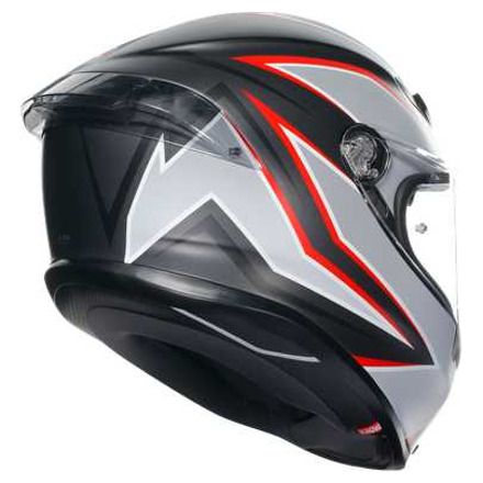 AGV K6 S  E2206 MPLK FLASH, Zwart-Grijs-Rood (6 van 7)