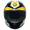 AGV K6 S  E2206 MPLK JOAN, Zwart-Blauw-Geel (Afbeelding 2 van 7)