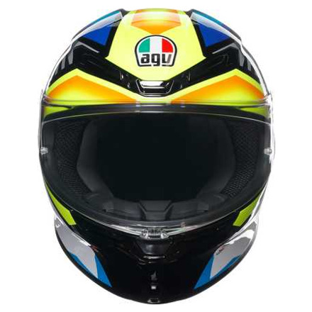 AGV K6 S  E2206 MPLK JOAN, Zwart-Blauw-Geel (2 van 7)