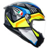 AGV K6 S  E2206 MPLK JOAN, Zwart-Blauw-Geel (Afbeelding 3 van 7)