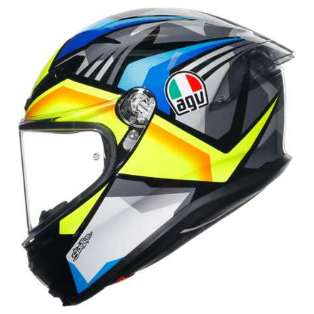 AGV K6 S  E2206 MPLK JOAN, Zwart-Blauw-Geel (4 van 7)