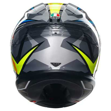 AGV K6 S  E2206 MPLK JOAN, Zwart-Blauw-Geel (5 van 7)