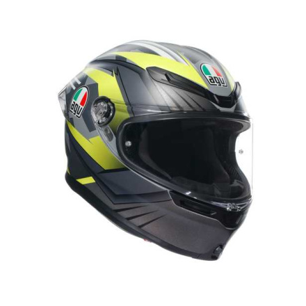 AGV K6 S  E2206 MPLK EXCITE, Zwart-Geel-Fluor (1 van 7)