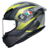 AGV K6 S  E2206 MPLK EXCITE, Zwart-Geel-Fluor (Afbeelding 4 van 7)