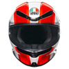 AGV K6 S  E2206 MPLK SIC58, Zwart-Wit-Rood (Afbeelding 2 van 7)