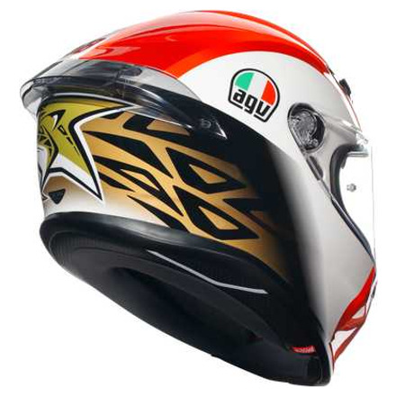 AGV K6 S  E2206 MPLK SIC58, Zwart-Wit-Rood (6 van 7)