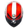 AGV K6 S  E2206 MPLK SIC58, Zwart-Wit-Rood (Afbeelding 7 van 7)