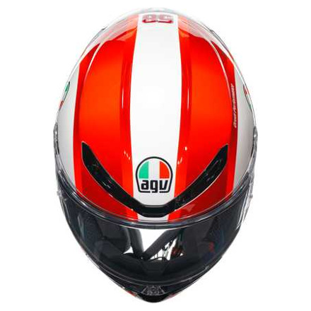 AGV K6 S  E2206 MPLK SIC58, Zwart-Wit-Rood (7 van 7)