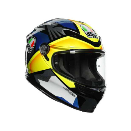 AGV K6  ECE MULTI MPLK JOAN, Zwart-Blauw-Geel (1 van 4)