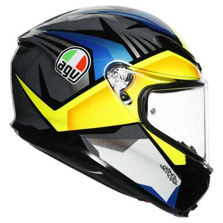 AGV K6  ECE MULTI MPLK JOAN, Zwart-Blauw-Geel (2 van 4)