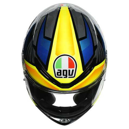 AGV K6  ECE MULTI MPLK JOAN, Zwart-Blauw-Geel (4 van 4)