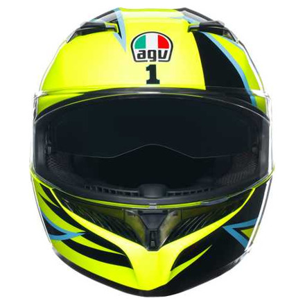 AGV K3 E2206 MPLK ROSSI WT PHILLIP ISLAND 2005 Integraalhelm, Zwart-Geel (2 van 7)