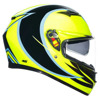 AGV K3  E2206 MPLK ROSSI WT PHILLIP ISLAND 2005, Zwart-Geel (Afbeelding 3 van 7)
