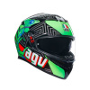 AGV K3 E2206 MPLK KAMALEON Integraalhelm, Zwart-Rood-Groen (Afbeelding 1 van 7)