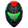 AGV K3 E2206 MPLK KAMALEON Integraalhelm, Zwart-Rood-Groen (Afbeelding 7 van 7)