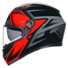 AGV K3 E2206 MPLK COMPOUND Integraalhelm, Zwart-Rood (Afbeelding 4 van 7)