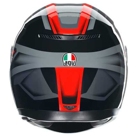 AGV K3 E2206 MPLK COMPOUND Integraalhelm, Zwart-Rood (5 van 7)