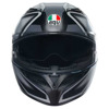 AGV K3 E2206 MPLK COMPOUND Integraalhelm, Mat Zwart-Antraciet (Afbeelding 2 van 6)