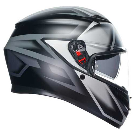 AGV K3 E2206 MPLK COMPOUND Integraalhelm, Mat Zwart-Antraciet (3 van 6)