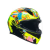 AGV K3 E2206 MPLK ROSSI WINTER TEST 2019 Integraalhelm, Zwart-Geel (Afbeelding 1 van 7)