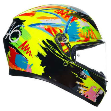 AGV K3 E2206 MPLK ROSSI WINTER TEST 2019 Integraalhelm, Zwart-Geel (3 van 7)