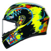 AGV K3 E2206 MPLK ROSSI WINTER TEST 2019 Integraalhelm, Zwart-Geel (Afbeelding 4 van 7)