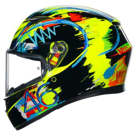 AGV K3 E2206 MPLK ROSSI WINTER TEST 2019 Integraalhelm, Zwart-Geel (4 van 7)