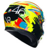 AGV K3 E2206 MPLK ROSSI WINTER TEST 2019 Integraalhelm, Zwart-Geel (Afbeelding 6 van 7)